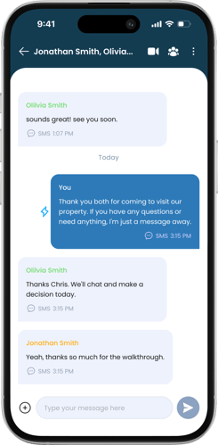 Group Texting No shadow